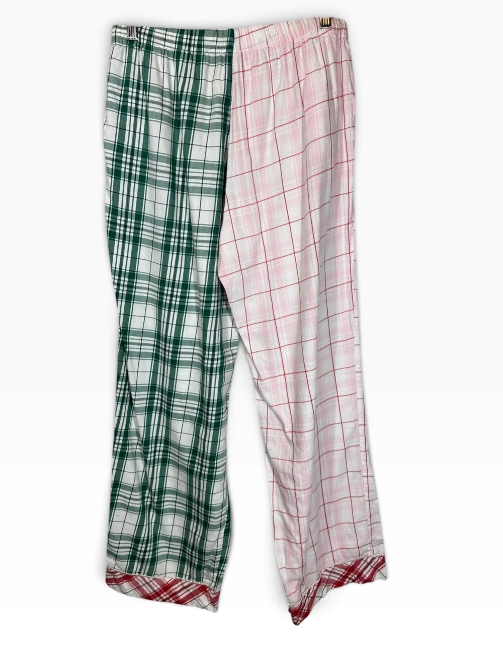 VICTORIA'S SECRET Women's Large Flannel Long Pajama Set Mix Match Plaid - Picture 10 of 15